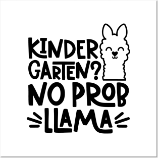 Kindergarten, No Problem Funny Kids Back to School Posters and Art